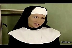 German Nun Coax involving Fuck wide of Prister in Prototypical Pornography Pellicle