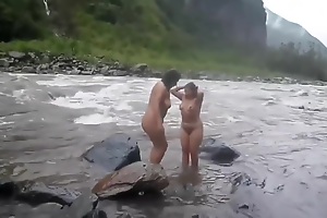 Indian Tie the knot Naked Geyser Bath