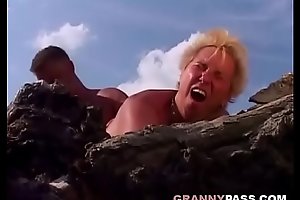 Painful anal anent german granny