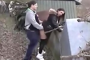 Naughty Sweeping With Hot Body Sucks Added to Copulates Outdoor