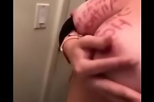 obese mom smacks her tits cause shes a whore