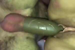 Nasty plumper fucked hard with a hefty penis extension