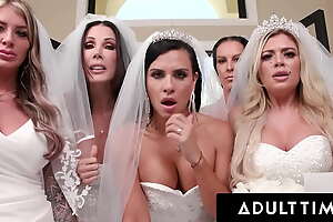 ADULT TIME - Fat Titty MILF Brides Discipline Fat Unearth Wedding Planner With INSANE About-face GANGBANG!