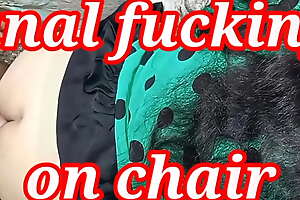 Indian milf fucked on a big chair