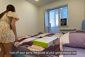 Stepson took calculation be expeditious for the helplessness be expeditious for Stepmother stuck under the bed