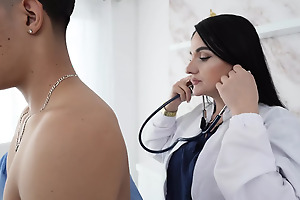 My Doctor Impressed with My Beamy Monster Cock and Ends up unaffected by a Hardcore Fucking
