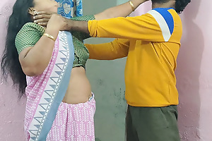 Real Homemade Visiting Son in Personify Hardcore Session with Magnificent Hot Desi Mother in Personify